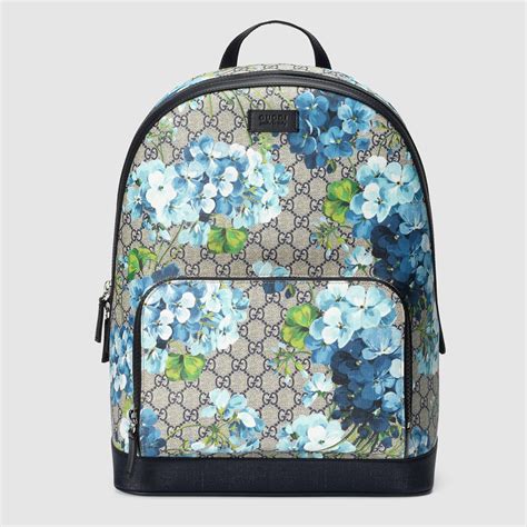 gucci red floral print|gucci backpack with blue flowers.